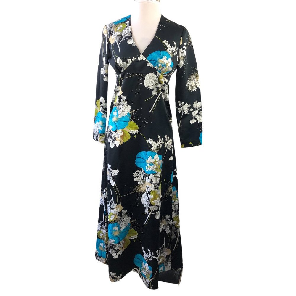 Vintage Tori Richard Honolulu Floral Maxi Dress H11457 - Picture 3 of 15
